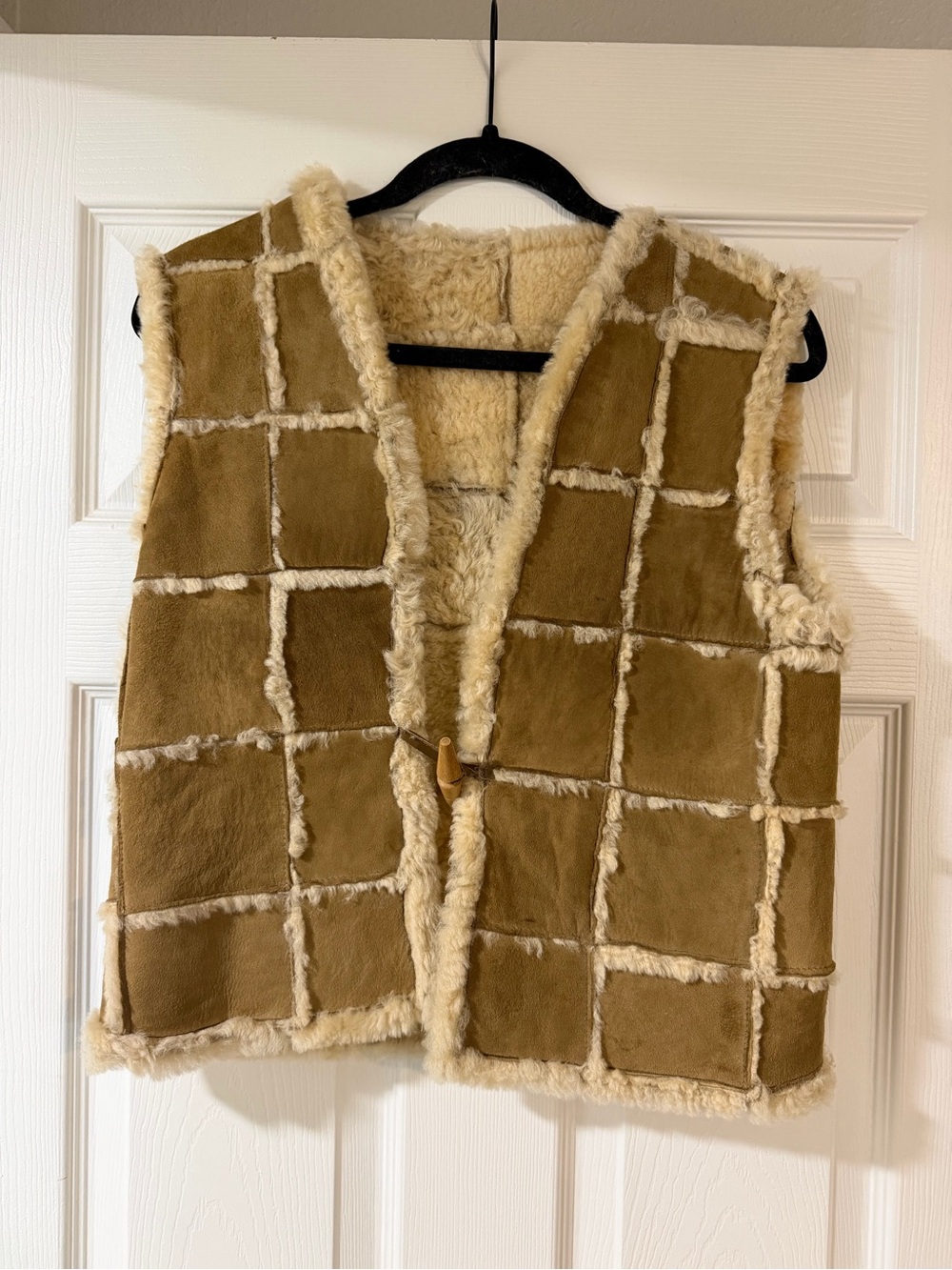 Vintage Y2K Patchwork Wool Vest